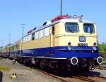 E10 1239 mit Rheingold am 14.08.2010 im Rheinisches Industriebahn-Museum (RIM) in K�ln.