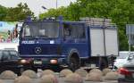 MB 1017 AF  Gerätegruppenkraftwagen der Techn. Einsatzeinheit der Berliner Polizei, 05.05.15 Berlin Beusselbrücke.