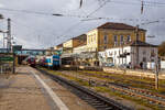 Regensburg Hauptbahnhof am 24.11.2022, links auf Gleis 4 Bombardier  RegioSwinger  (Dieseltriebwagen mit Neigetechnik) 612 481 / 612 981 als RE 40 nach Nürnberg Hbf zur Abfahrt bereit, auf Gleis 3 stehen die alex 223 069 und die alex 183 005 und warten auf die nächsten alex Züge nach Schwandorf  bzw. München. Bei den alex-Zügen (RE 25) findet im Hbf Regensburg ein Lokwechsel statt, von und nach München wird elektrisch mit einer 183er gefahren, Züge von bzw. nach Schwandorf und weiter bis/ab Plzeň (Pilsen) werden mit Dieselloks der BR 223 gefahren.

Der Regensburg Hauptbahnhof, ist der größte Bahnhof der Stadt Regensburg. Das heutige Empfangsgebäude wurde 1892 fertig gestellt und ersetzte einen etwas südlicher gelegenen Vorgängerbau, der 1859 im Zuge der ersten Bahnanbindung der Stadt errichtet worden war.

Der Regensburger Hauptbahnhof befindet sich am südlichen Rand der Altstadt. Seit dem Umbau 2004 ist der Ausgang nicht nur nach Norden zur Altstadt, sondern auch nach Süden zur Passage des Einkaufszentrums Regensburg Arcaden. Fußläufig sind auch die südlichen Stadtteile erreichbar. 

Der Ausgang nach Norden führt zur Altstadt und zum Busbahnhof und ist nicht weit entfernt vom Schlosspark des Schlosses Thurn und Taxis, der aber nicht frei zugänglich ist. 

In Regensburg treffen sich die Strecken:
    München–Regensburg (KBS 930)
    Nürnberg–Regensburg (KBS 880)
    Regensburg–Weiden (KBS 855)
    Regensburg–Ingolstadt (KBS 993)
