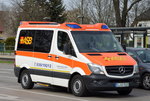 MB Sprinter Krankentransportfahrzeug vom ASB (Regionalverband Berlin Nordost e.V.) am 04.04.16 Berlin-Marzahn.