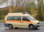 MB Krankentransportfahrzeug einer Berliner Privatfirma, 14.04.11 Berlin-Pankow.