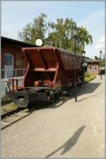 Hier nun nochmals der Schotterwagen in K�hlungsborn Ost am 20.09.2012
