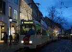 Freiburger Verkehrs AG.
VAG: Weihn�chtliche Stimmung in Freiburg im Breisgau am 14. Dezember 2017.
Foto: Walter Ruetsch