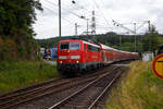 Die 111 093-1 (91 80 6111 093-1 D-DB) der DB Regio NRW bzw.
