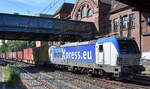 boxXpress.de GmbH, Hamburg [D] mit ihrer  193 840  [NVR-Nummer: 91 80 6193 840-6 D-BOXX] und einem Containerzug Richtung Hamburger Hafen am 14.05.25 Höhe Bahnhof Hamburg-Harburg.