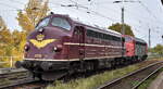 Cargo Logistik Rail-Service mit ihren NoHAB  My 1138 (NVR:  92 80 1227 004-9 D-CLR ) +  My 1142  (NVR:  92 80 1227 005-6 D-CLR )  am 29.10.26 H�he Bahnhof Magdeburg Neustadt.