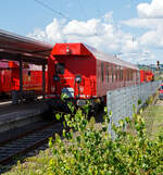 Ein Kranzugbegleitwagen 90 80 9 370 xxx-x D-DB der DB Netz Notfalltechnik am 02.09.2020 im Bf Niederlahnstein.