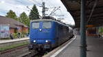 Eisenbahngesellschaft Potsdam mbH, Potsdam (EGP) mit ihrer  151 118-7  (NVR:  91 80 6151 118-7 D-EGP ) und dem Zemenstaubzug (leer) aus Berlin Greifswalder Str.