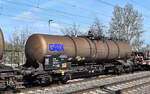 Ein Kesselwagen vom Einsteller GATX Rail Germany GmbH mit der Nr.