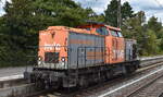 hvle - Havell�ndische Eisenbahn AG, Berlin-Spandau mit ihrer V 100  V 160.7  [NVR-Nummer: 92 80 1203 150-8 D-HVLE] am 15.09.26 Durchfahrt Bahnhof Uelzen.