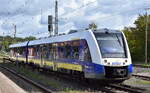Landesnahverkehrsgesellschaft Niedersachsen mbH, Hannover (LNVG), Fahrzeugnutzer: Heidekreuzbahn GmbH (erixx) mit ihrem �Coradia Lint 54�  622 203/622 703  (NVR:  95 80 0622 203-7 D-ERIXX/95 80 0622 703-6 D-ERIXX ) am 18.09.26 auf Dienstfahrt zur Bereitstellung H�he Bahnhof Uelzen.