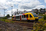 Der VT 205 Abp (95 80 0640 105-2 D-HEB), in Alstom Coradia LINT 27 der HLB (Hessische Landesbahn) bzw.