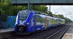 Niederbarnimer Eisenbahn AG, Berlin mit dem geleasten Alpha Trains Mireo Plus B  563 152-8  (NVR:  94 80 0563 152-8 D-NEBB..... ) +  563 134-6  (NVR:  94 80 0563 134-6 D-NEBB.... ) als RB 12 nach