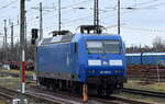 PRESS - Eisenbahn-Bau- and Betriebsgesellschaft Pressnitztalbahn mbH, Jöhstadt [D]  145 065-5  [NVR-Nummer: 91 80 6145 098-0 D-PRESS] am 10.12.25 am Bahnhof Stendal Hbf.