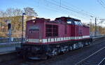 PRESS - Eisenbahn-Bau- und Betriebsgesellschaft Pressnitztalbahn mbH, Jöhstadt mit ihrer  110 722-6  [NVR-Nummer: 92 80 1202 708-4 D-PRESS] am 19.01.26 Durchfahrt Bahnhof