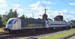 RailAdventure GmbH, M�nchen [D] mit ihrem italienischen Taurus  190 311  [NVR-Nummer: 91 83 2190 311-7 I-RADVE] und einer Reihe Schutzwagen am 29.08.26 H�he Bahnhof Frankfurt (Oder).
