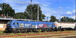 RBP - Rheinische Bahnpersonal- and Verkehrsgesellschaft mbH, Siegburg [D] mit der geleasten ELP Euro 9000 Lok  2019 313-6  [NVR-Nummer: 90 80 2019 313-6 D-ELP] und einem Ganzzug Druckgaskesselwagen (f�r Isobutan Gas) am 30.08.26 H�he Bahnhof Frankfurt (Oder).