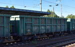 Starkenberger Güterlogistik GmbH, Starkenberg [D] mit einem ihrer Drehgestell-Hochbordwagen in einem Ganzzug mit der Nr.
