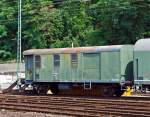 G�terzug Gep�ckwagen Pwgs 41 (ex DB 42 80 950 6696-8),abgestellt am 04.07.2012 in Linz am Rhein.