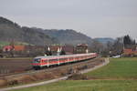 Am 08.02.2020 war der RE90 (88572) von Nürnberg Hbf nach Stuttgart Hbf unterwegs und wurde dabei in Schleißweiler fotografiert.