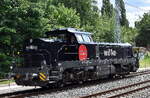 Willke Logistics GmbH, Ludwigslust [D] mit ihrer vossloh Diesellok DE18, Name:  Mall   [NVR-Nummer: 92 80 4185 143-9 D-WWL] am 15.06.26 H�he Berlin-Buch.