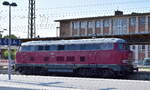 Die Privatlok  V 160 002  (NVR:  92 80 1216 002-6 D-LOLLO ) am 12.06.25 Durchfahrt Bahnhof Stendal Hbf.
