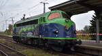 Altmark-Rail GmbH mit ihrer NoHAB  My 1155  (NVR:   92 80 1227 010-6 D-AMR ) am 29.10.26 Durchfahrt Bahnhof Magdeburg Neustadt.