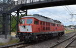 Salzland Rail Service GmbH, Bernburg (Saale) mit der von der LOK-OST Lokführerdienstleistungen Olof Stille gemieteten  Ludmilla   232 903-5   [NVR-Nummer: 92 80 1232 903-5 D-OST] am 23.06.25