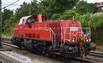 DB Cargo AG, Mainz [D] mit ihrer Voith Gravita 10 BB  261 092-1  (NVR:  92 80 1261 092-1 D-DB ) am 07.08.26 H�he Bahnhof Hamburg-Harburg.