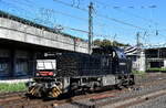 DB Fahrwegdienste GmbH, Berlin [D] mit der geleasten northrail MaK G 12066 Lok [NVR-Nummer: 92 80 1276 034-6 D-NRAIL] am 14.08.26 H�he Bahnhof  Hamburg-Harburg.