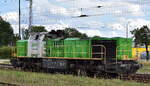 Salzburger Eisenbahn TransportLogistik GmbH, Salzburg mit ihrer Mak G 1700-2 BB  V 1700.03  [NVR-Nummer: 92 80 1277 004-8 D-SRA] beim Umsetzen H�he Bahnhof Stendal Hbf.