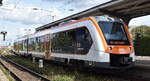 DB Regio AG hat zum 1. August 2026 nun vollst�ndig Die Regionalverkehre Start Deutschland GmbH (Marke: start) integriert, hier  1648 450  (NVR:  95 80 1648 450-2 D-DB.... ) als RB 36 nach Magdeburg Hbf. am 14.10.26 im Bahnhof Magdeburg Neustadt.