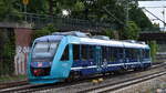 DB Regio AG, Fahrzeugnutzer: Region Nord - Regionalbahn Schleswig-Holstein mit ihrem  648 846 , Name.