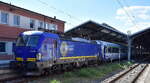  DB Fernverkehr AG [D] mit der geleasten BRCE Dispo Vectron  X4 E - 803  [NVR-Nummer: 91 80 7193 803-2 D-DISPO] und dem EC 247 nach Warszawa Wschodnia am 25.06.26 Abfahrt Bahnhof Frankfurt (Oder). 