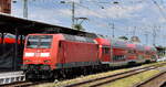 DB Regio AG - Region Südost, Fahrzeugnutzer: S-Bahn Dresden, Dresden mit ihrer  146 014  [NVR-Nummer: 91 80 6146 014-6 D-DB] und dem RE20 nach Uelzen am 03.06.25 im Bahnhof Stendal Hbf.