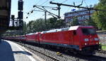 DB Cargo AG, Mainz [D] mit der Doppeltraktion  185 204-5  [NVR-Nummer: 91 80 6185 204-5 D-DB] +  185 296-1  [NVR-Nummer: 91 80 6185 296-1 D-DB] und einem innofreight Transportzug Richtung Hansaport im Hamburger Hafen am 14.08.26 H�he Bahnhof Hamburg-Harburg.
