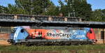 RheinCargo GmbH & Co. KG, Neuss [D] mit ihrer  185 340-7  [NVR-Nummer: 91 80 6185 340-7 D-RHC] am 29.08.26 H�he Bahnhof Frankfurt (Oder).