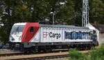LOCON LOGISTIK & CONSULTING AG, Berlin [D] mit ihrer  187 085  [NVR-Nummer: 91 80 6187 085-6 D-LOCON] fährt zur Übernahme eines Containerzuges (vom BASF Werk Schwarzheide) zur Abstellgruppe