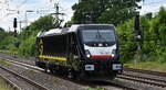 Niederrheinische Verkehrsbetriebe Aktiengesellschaft NIAG, Moers [D] mit der geleasten BRCE Lok  187 103  [NVR-Nummer: 91 80 6187 103-7 D-DISPO] am 02.06.26 H�he Bahnhof Sarrmund.