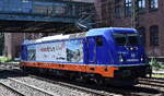 Raildox GmbH & Co. KG, Erfurt [D] mit ihrer  187 666-3  [NVR-Nummer: 91 80 6187 666-3 D-RDX] am 23.06.26 H�he Bahnhof Hamburg-Harburg.