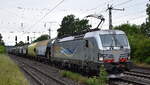 CER Cargo Holding SE, Budapest [H] mit der geleasten Akiem Vectron  193 928  [NVR-Nummer: 91 80 6193 928-9 D-AKIEM] und einem Getreidezug am 04.06.26 H�he Bahnhof Saarmund.