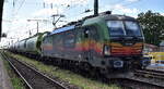 BUDAMAR LOGISTICS, a.s., Bratislava [SK] mit der geleasten Rolling Stock Lease s.r.o. Vectron  193 807-5  [NVR-Nummer: 91 80 6193 807-5 D-RAILL] und einem Getreidezug am 10.07.26 H�he Bahnhof Magdeburg Neustadt.