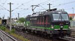 TXL - TX Logistik AG, Troisdorf [D] mit der geleasten ELL Vectron   193 265   [NVR-Nummber: 91 80 6193 265-6 D-ELOC] und KLV-Zug aus Rostock-Seehafen am 17.08.26 H�he Bahnhof Luckenwalde.