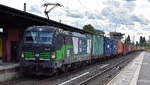 WLC - Wiener Lokalbahnen Cargo GmbH, Wien [A]  mit der geleasten ELL Vectron  193 238  [NVR-Nummer: 91 80 6193 238-3 D-ELOC] und einem Containerzug Richtung Hamburg am 18.09.26 Durchfahrt Bahnhof Uelzen.