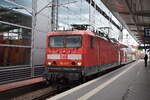 DB Regio AG - Region Nordost, Fahrzeugnutzer: Regionalbereich Berlin/Brandenburg, Potsdam mit ihrer  114 039  (NVR:  91 80 6114 039-1 D-DB ) auf Dienstfahrt zur Bereitstellung als RE3 bei der