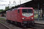 InterTourex GmbH, Aschersleben (ITX) mit ihrer  143 020-6  (NVR:  91 80 6143 020-6 D-ITX ) beim Umsetzen im Bahnhof Hamburg-Harburg am 07.08.26