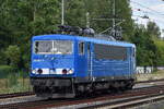 Eisenbahnbau- und Betriebsgesellschaft Pressnitztalbahn mbH, J�hstadt (PRESS) mit ihrer  155 059-2  (NVR:   91 80 6155 204-1 D-PRESS ) am 22.06.26 H�he Leipzig-Thekla.