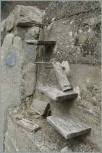 Ein Fall f�r den Lupeninspektor: Die  Treppe  zwischen Sembrancher und Bovernier...