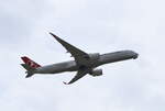Airbus A350-941, der Turkish Airlines (TC-LGK) beim Start am 12.06.26 Flughafen BER.