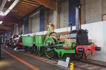 Auch der 1844 gebauter Buddicom No.33 Saint-Pierre hat ein Refugium ins Cit� du Train in Mulhouse gefunden und wurde dort am 30 Mai 2019 fotografiert.